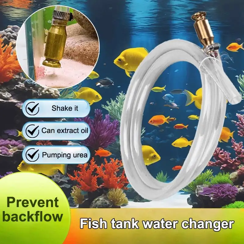 

【MO】Gas Siphon Hose Pump Shaker Siphon 1/2" Valve For Fuel Transfer Safe Multi-Purpose Self Priming Pump Hose