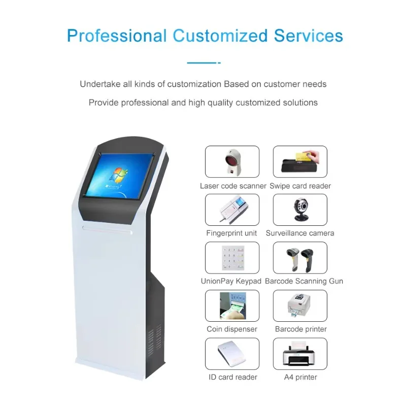 Touch Screen Kiosk for Retail Stores & Shopping Malls | Interactive Customizable Modern Solution for Efficient Triage Ticketing