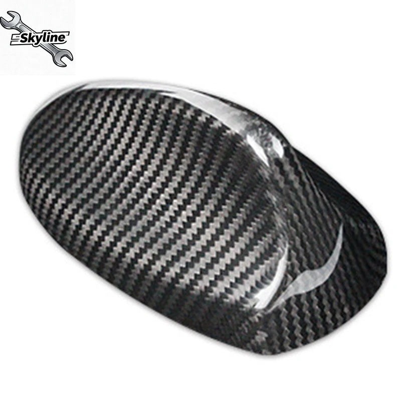Real Carbon Fiber Roof Shark Fin Antenna Cover Sticker for Accessories Exterior Trim
