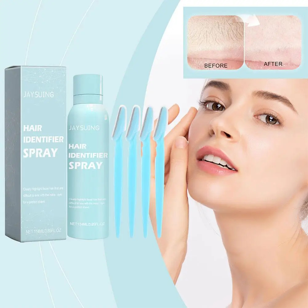 Hair Identifier Spray Dermaplaning Spray Powder For Facial Hair, Moisturizing And Skin Care Dermaplaner Spray For Face Shav Z0Y6