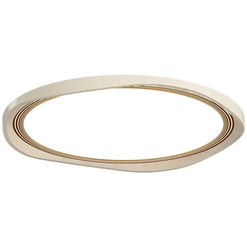 Nordic Round LED Ceiling Light Full Spectrum Eye Care Modern Cream Fixture for Bedroom Study Living Room Home Decor