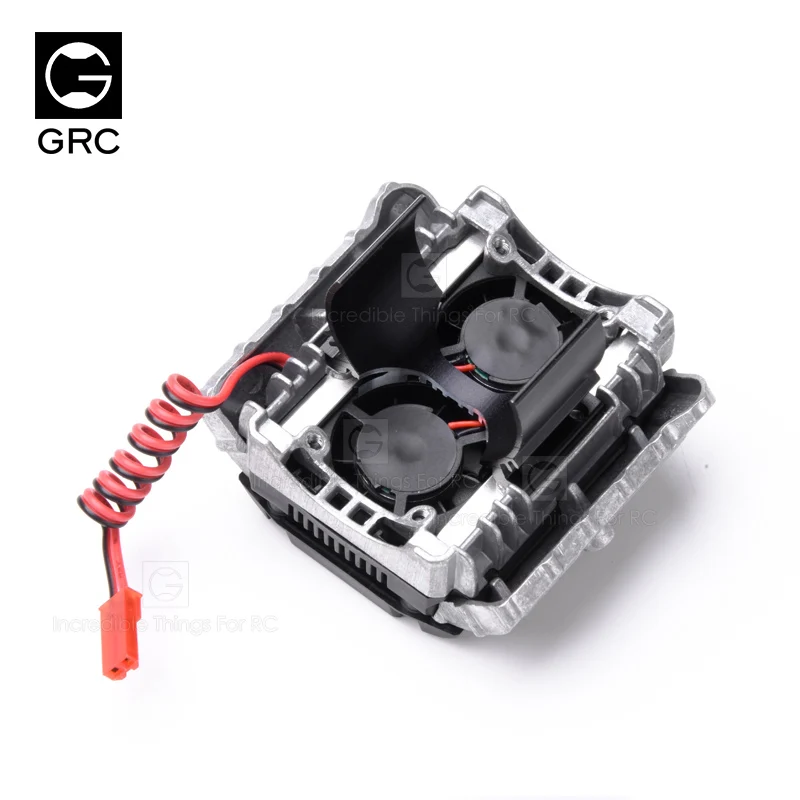 GRC F11 V8 Simulated Engine Motor Heat Sink Cooling Fans for 1/10 RC Crawler 35-38mm Motor Cooling Fan Upgrade Part #GAX0134A