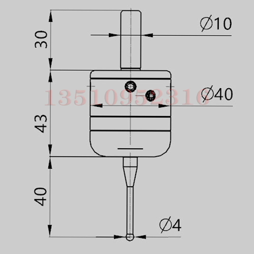 3d Photoelectric Edge Finder Cnc Milling Machine Three-coordinate Probe Cnc Machining Center Rod With Tungsten Steel Stylus