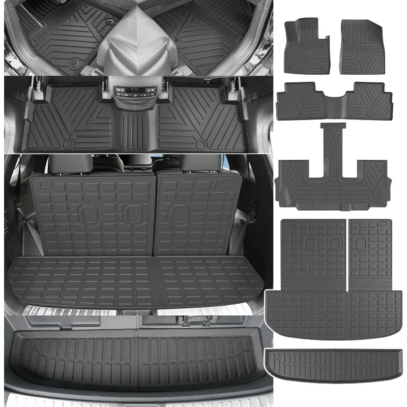 

US Floor Mat Compatible with 2020-2025 Hyundai Palisade Cargo Mat TPE Trunk Mat Cargo Liner Replacement