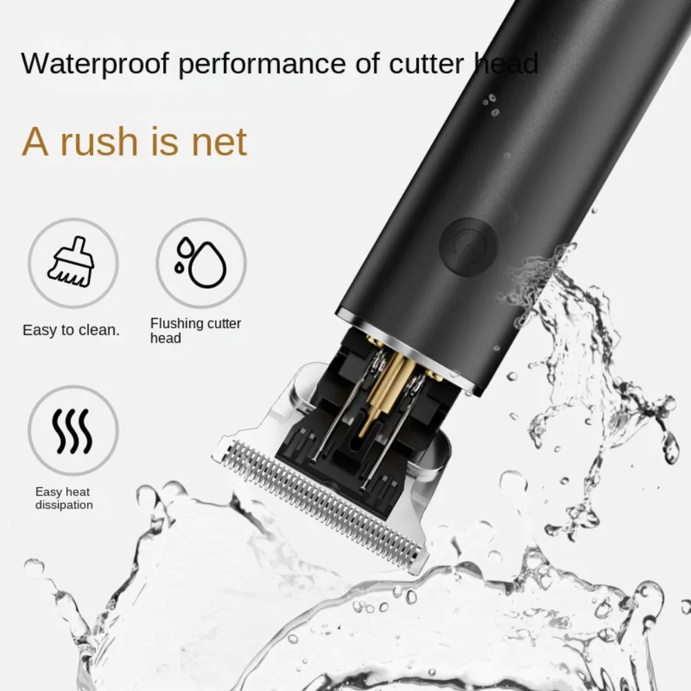 Professional Electric Hair Clipper - Fast Charging Bald Head Trimmer with Oil for Carving Home & Barber Use