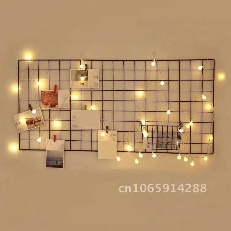 5 Sizes Nordic Metal Mesh Grid Diy Wall Photos Postcards Decor Wall Home Frame Mesh Organizer Photo Display Art Pictures Shelf