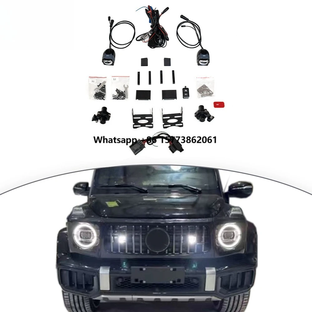 

G CLASS W464 W465 2019+ AES Concealed Grille Spotlight High Quality Car Upgrade New Body Parts G500 G63 Front Grille Spotlight
