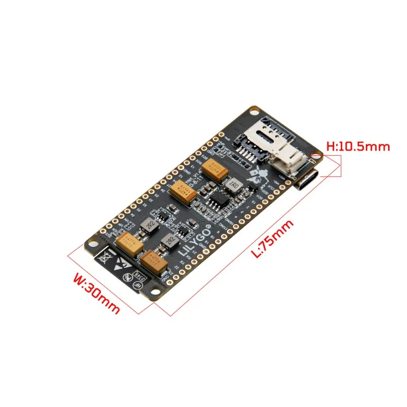 t‑call-v14-esp32開発ボード-wifi-bluetooth-gsm-gprs-sim800lモジュール-fpcアンテナ付き-nano‑sim-iot通信モジュール