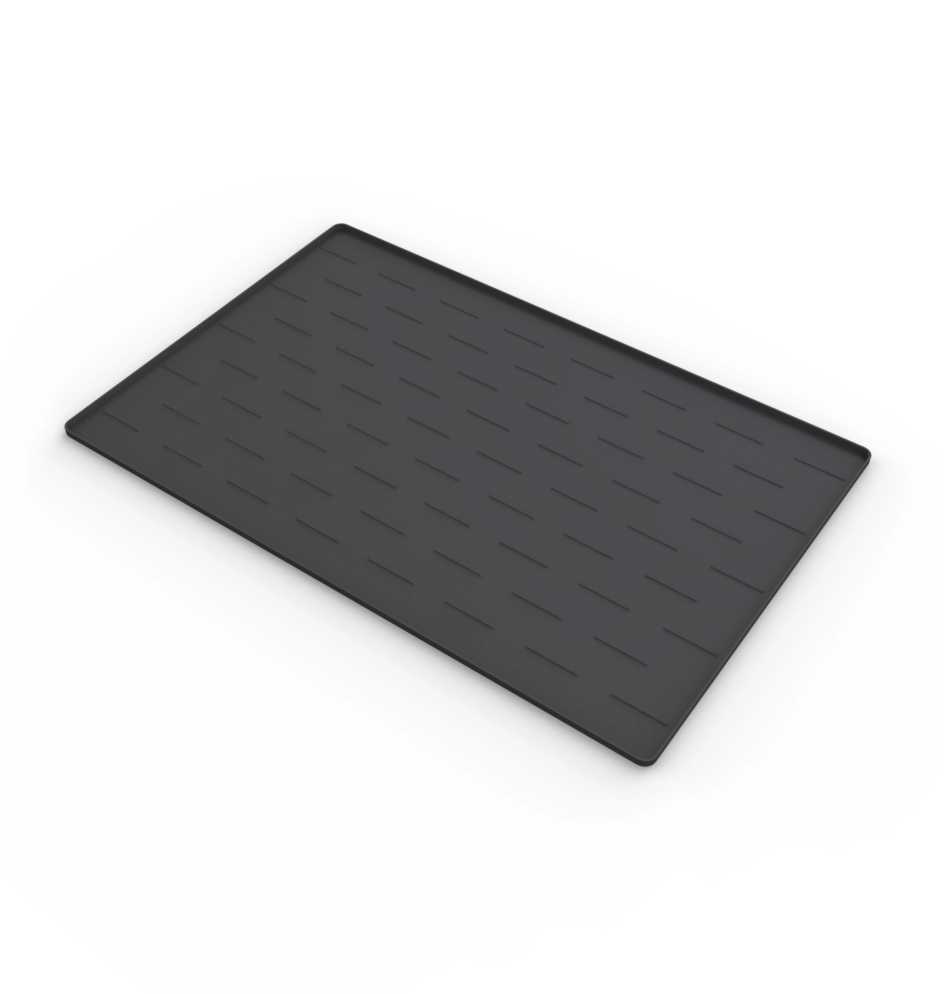 

1 pcs Silicone Dog Feeding Mat with Raised Edges, Non-Slip Waterproof Pet Food Mat for Small & Medium Dogs and cats (black)