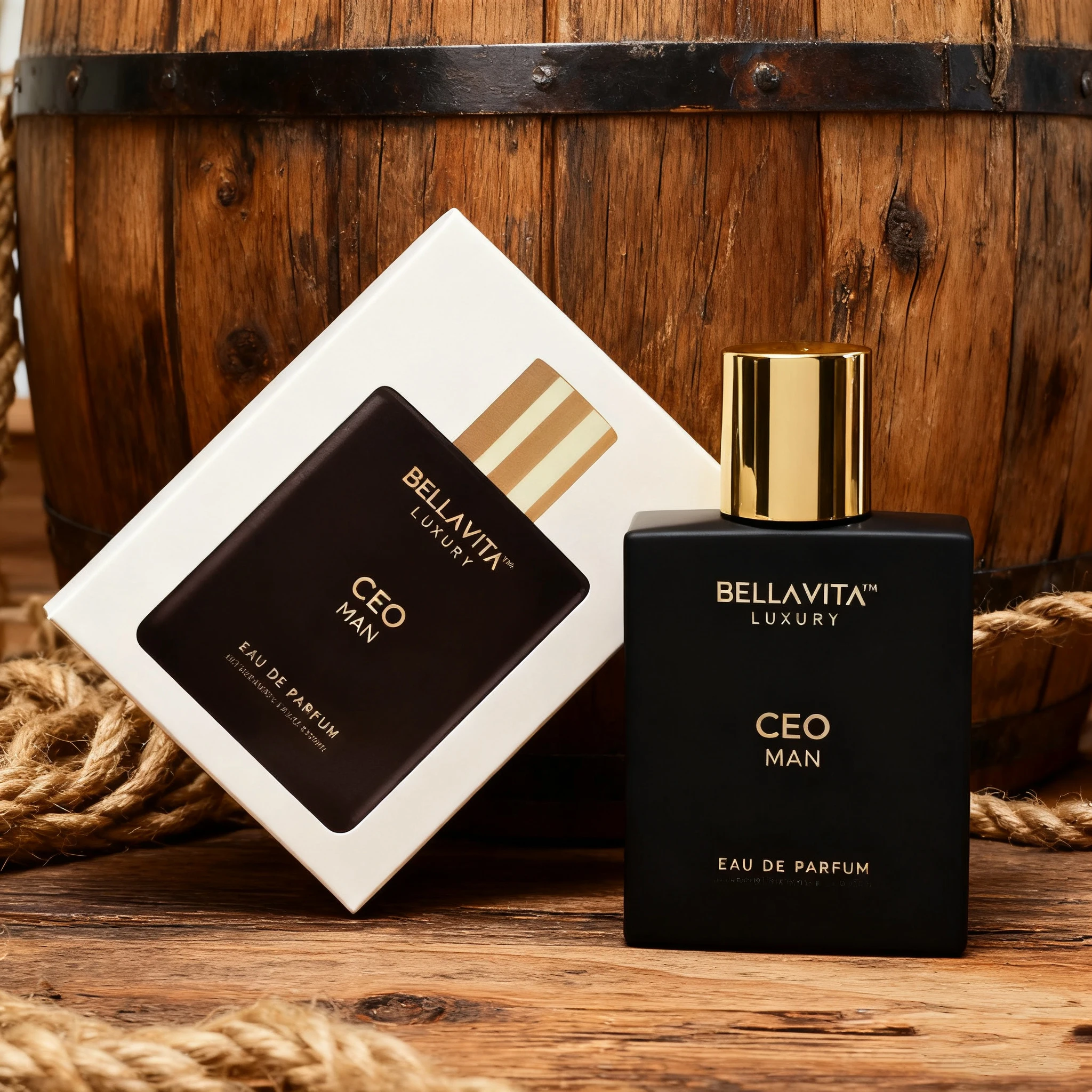 BellaVita Ceo Luxus-Herrenparfüm-Köln-Set – anhaltender Duft für Herren-Köln, süßer Mandel- und Aloe-Duft