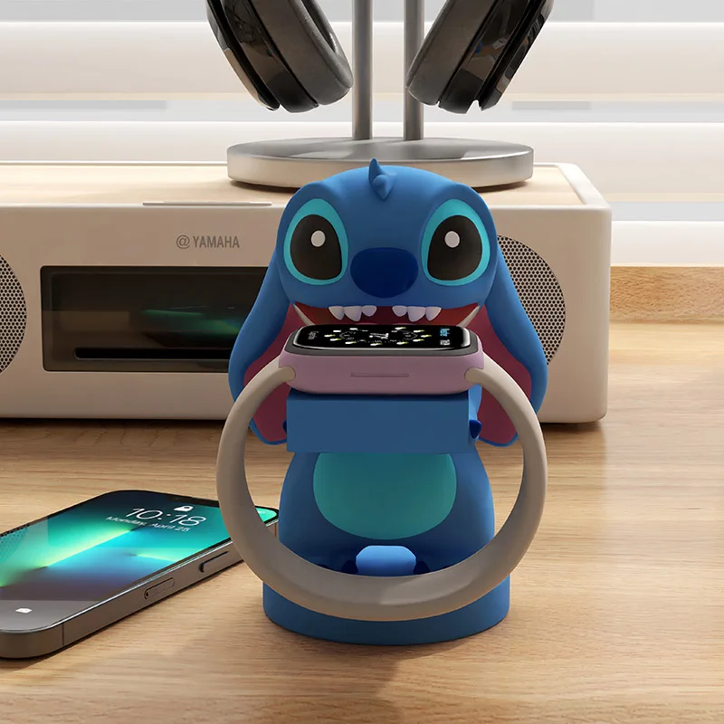 

Lilo & Stitch Creative Applicable to Apple Series 10 Mobile Phone Charger Place Watch Stand Base Ornament