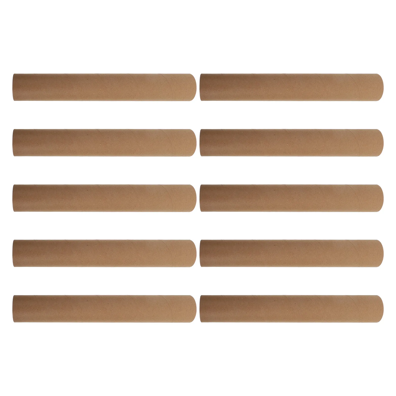 

10 шт. усиленных картонных тубусов из крафт-бумаги для постеров, круглые почтовые контейнеры с крышками для перевозки плакатов