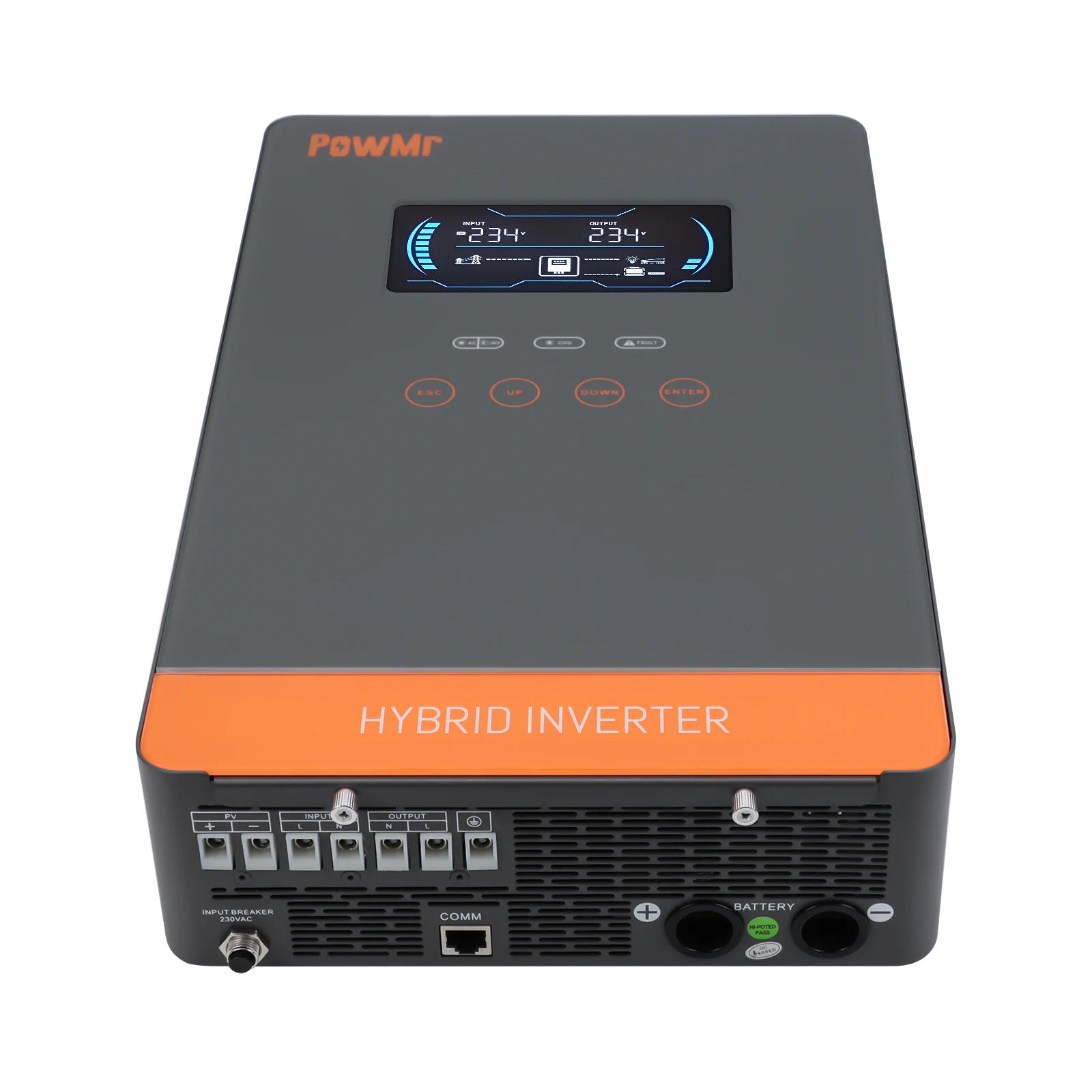 PowMr Solar Inverter 4.5KW 24V Charging MPPT . 220V 6.5KW 48V Hybrid  for Home  System