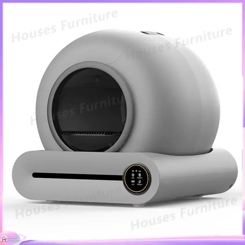 Automatic Self Cleaning Cat Litter Box for Kittens and Adult Cats Slow Running Anti Crushing Safety Mechanism Smart Odor