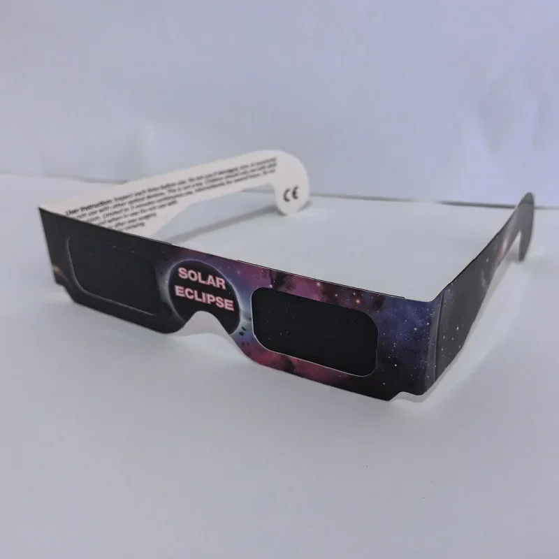 5PCS Premium Eclipse Eyeglasses AAS Approved Solar Glasses CE and ISO Certified HD Filter Film Crisp Image Goggles Paper Eyewear