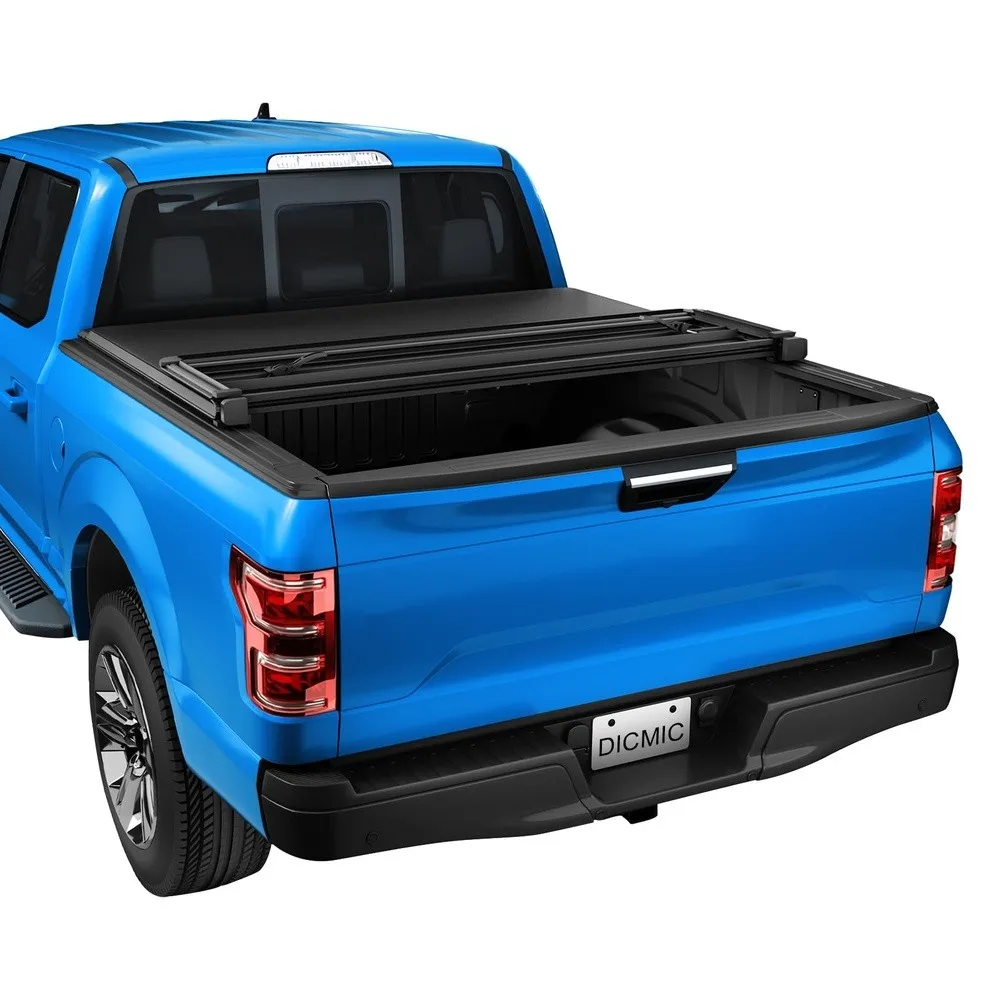 Soft Tri Fold Tonneau Cover Compatible with 2004 2014 Ford F 150 5.5FT