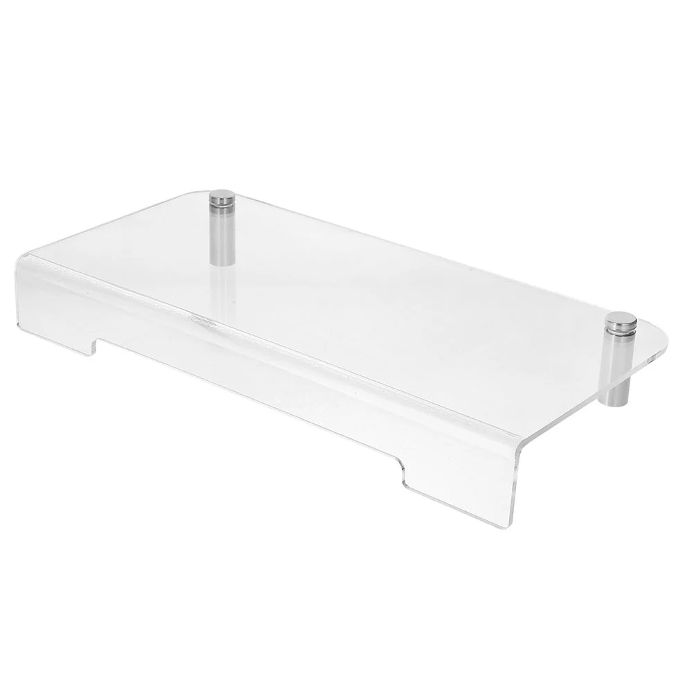 Acrylic Monitor Stand 50X20X5CM Clear Laptop Display Riser Computer Screen Holder Office Desk ganizer Metal Feet Multi