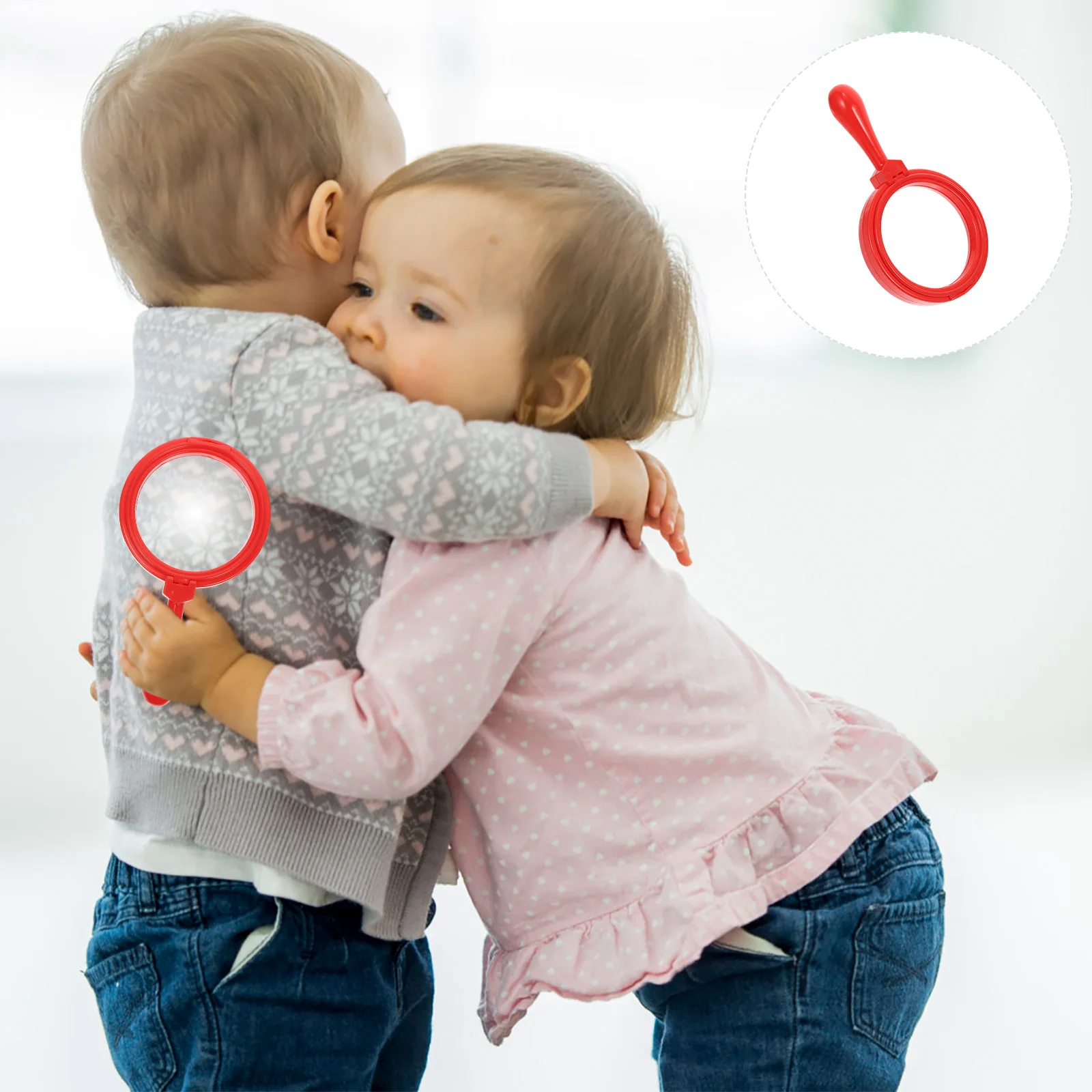 

1Pcs Portable Magnifying Glass Durable Acrylic Lens Kids Students Learning Observation Lightweight Magnifying Glass