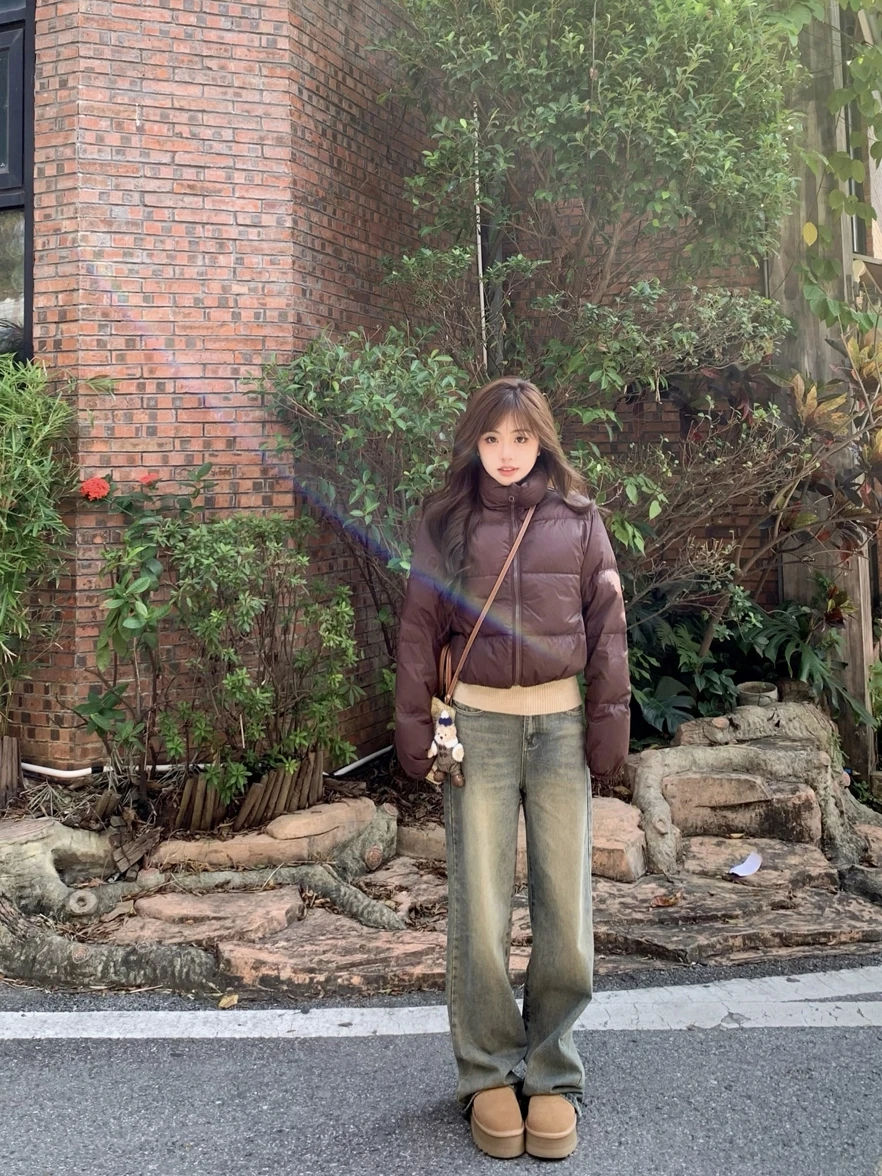 

Прямые синие джинсы с высокой талией, женские свободные длинные брюки для похудения, винтажные джинсовые повседневные брюки с талией для женщин