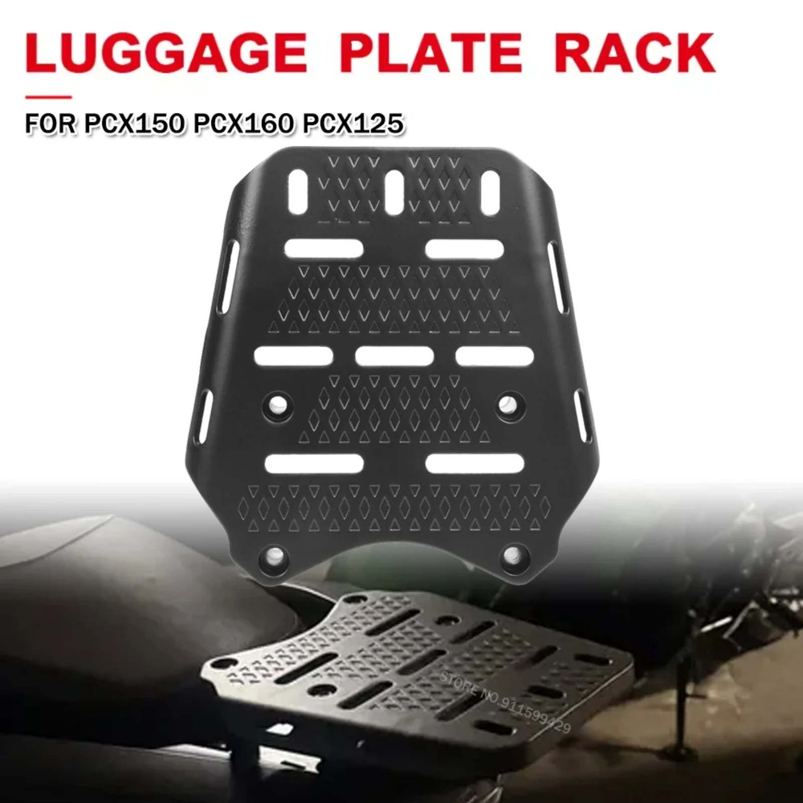 Motorcycle Top Box Base Plate Bracket Rear Tail Storage Holder Luggage Case Support For Honda PCX150 PCX160 PCX125 Accessories
