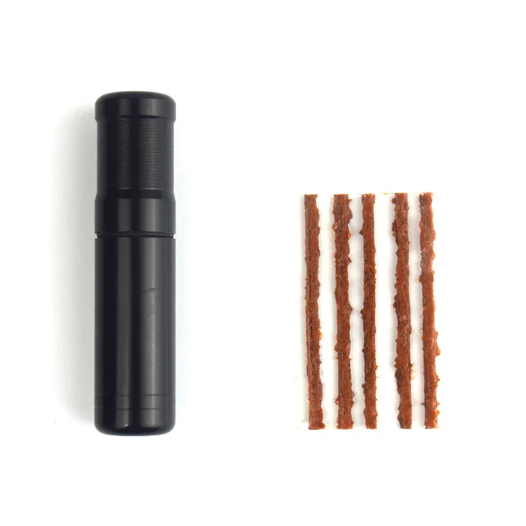 

Bicycle Tire Repair Tool for Road Bike Urgent Glue Free Repair Tools Tubeless Tyre Drill Puncture with Rubber Stripe Kits