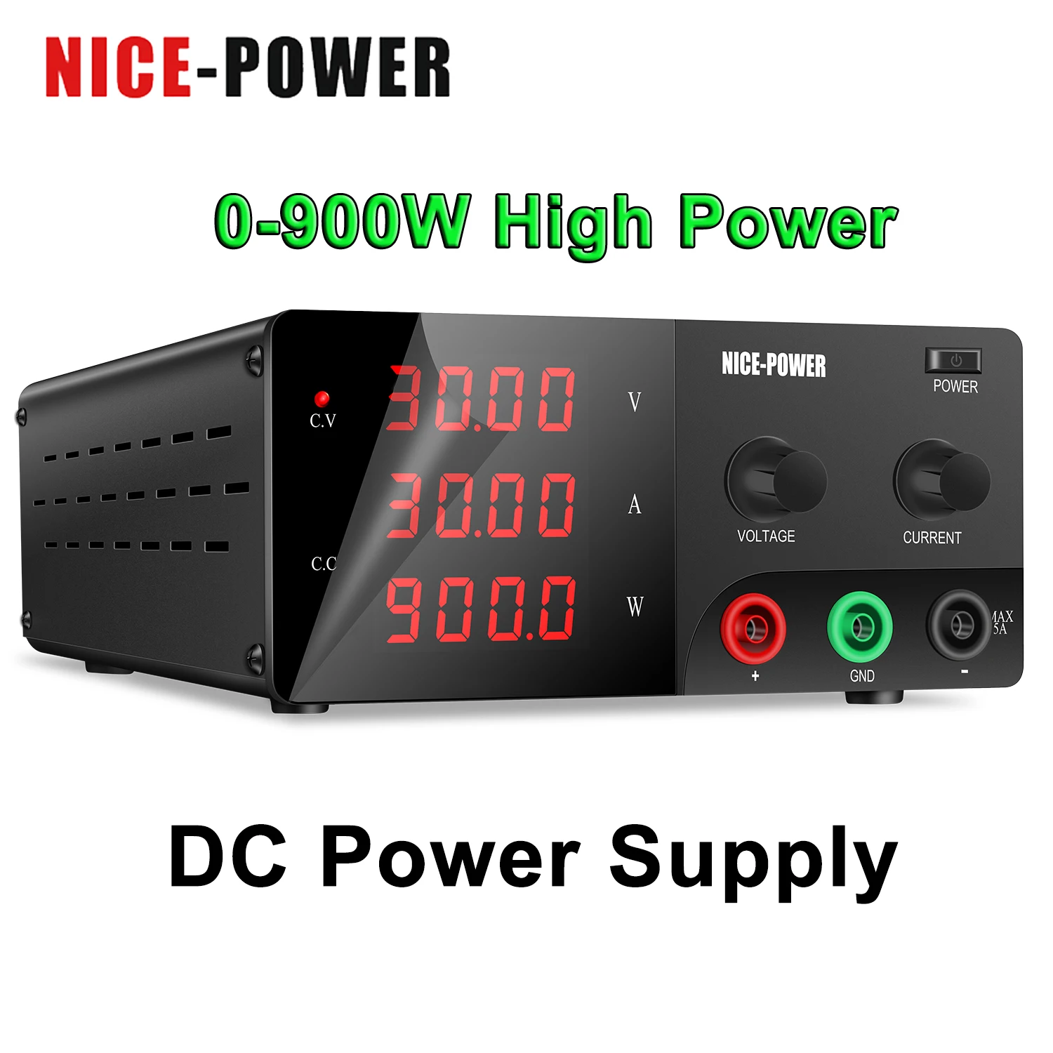 NICE-POWER Adjustable High Power Laboratory Power Supply AC To DC 900W Variable Switching Digital Bench Power Source 110V 220V