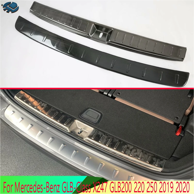 For Mercedes-Benz GLB-Class X247 GLB200 220 250 2019 2020 rear bumper protection window outside trunks decorative plate pedal