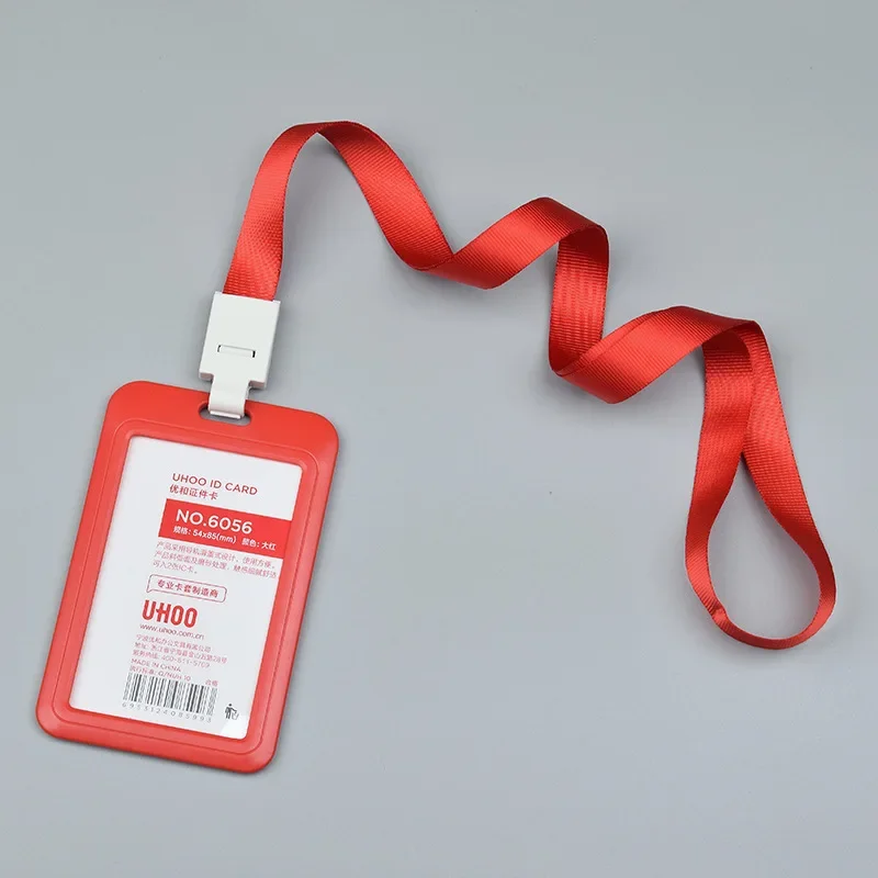 Glijbaan Werkvergunning Lanyard Set Voor Personeelsmedewerkers Kantoor Id Tag Badge Houder Borstpas Werkkaarthoes Nekriem