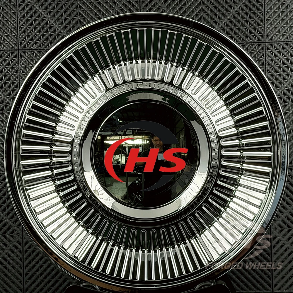 Custom Classic Chrome Forged Wheels Rims 15 18 19 20Inch  5x127 5x114.3 5x120 for  Chevy  Lincoln Continental