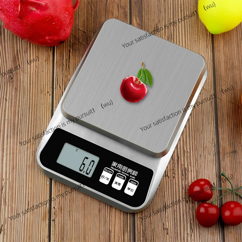 Elektronische Küchenwaage, klein, 0,1 g, Lebensmittel-Gramm-Waage, 10 kg, Edelstahl, elektronische Lebensmittelwaage, Gramm