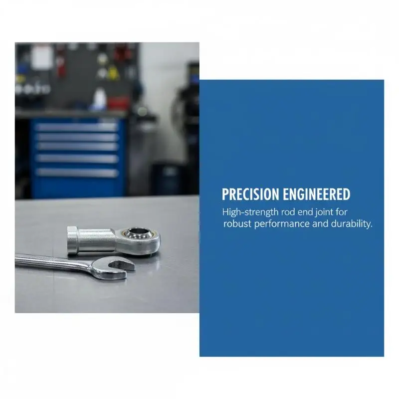 M5-M20 Ball Bearing Fish Eye Rod End Joint Male Right Thread Durable Metal for Auto Damper Suspension Linkage