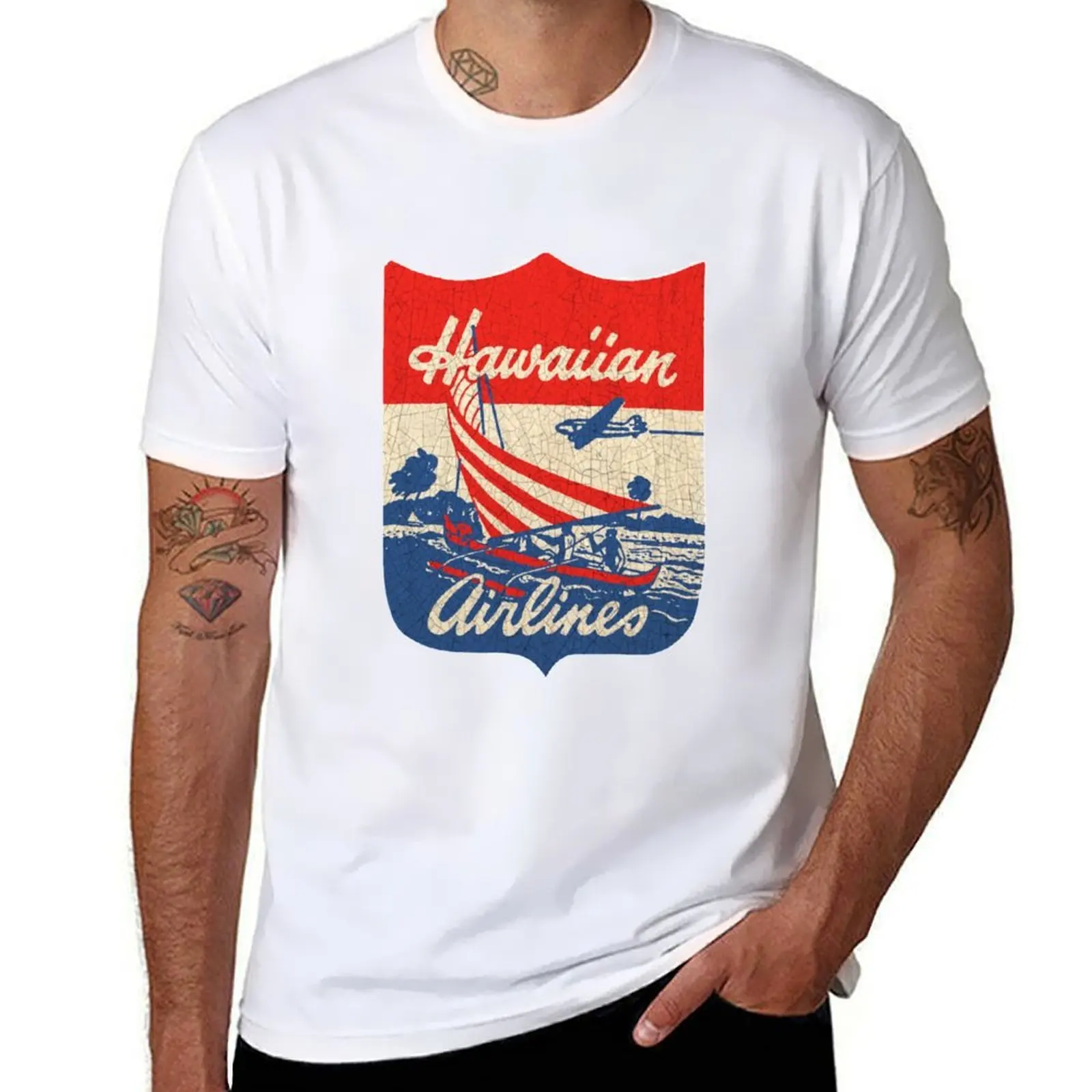 

Hawaiian Airlines USA T-Shirt man t shirts high quality luxury brand essential t shirt T-Shirt