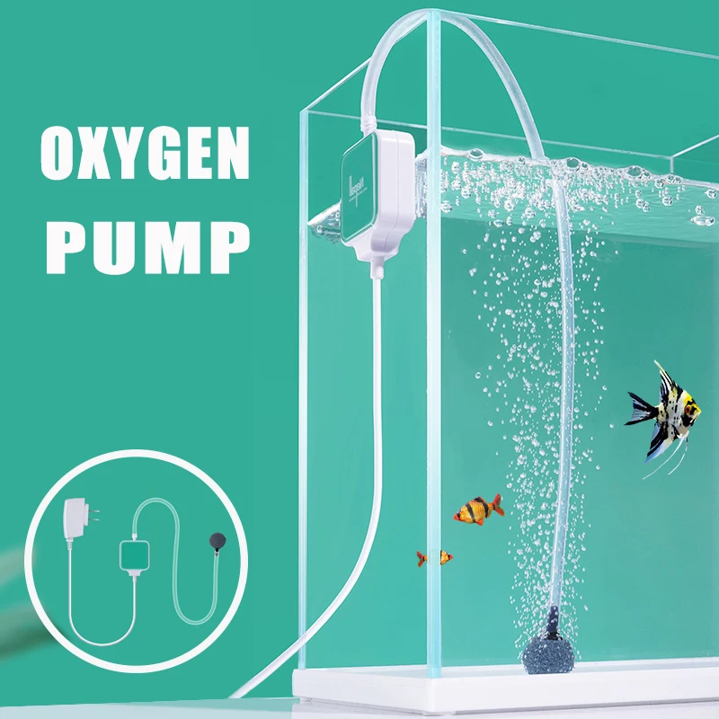 Ultra silent Aquarium air pump Oxygen Airpump Single Outlet 220-240V Adjustable air volume water pump Air compressor