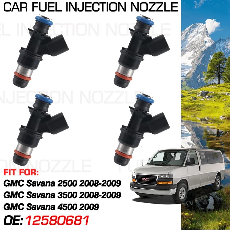 

Car for GMC Savana 2500 3500 2008-2009 GMC Savana 4500 2009 Accessories Car Fuel Injectors Nozzle Injection 12580681 FIGM004X8-A