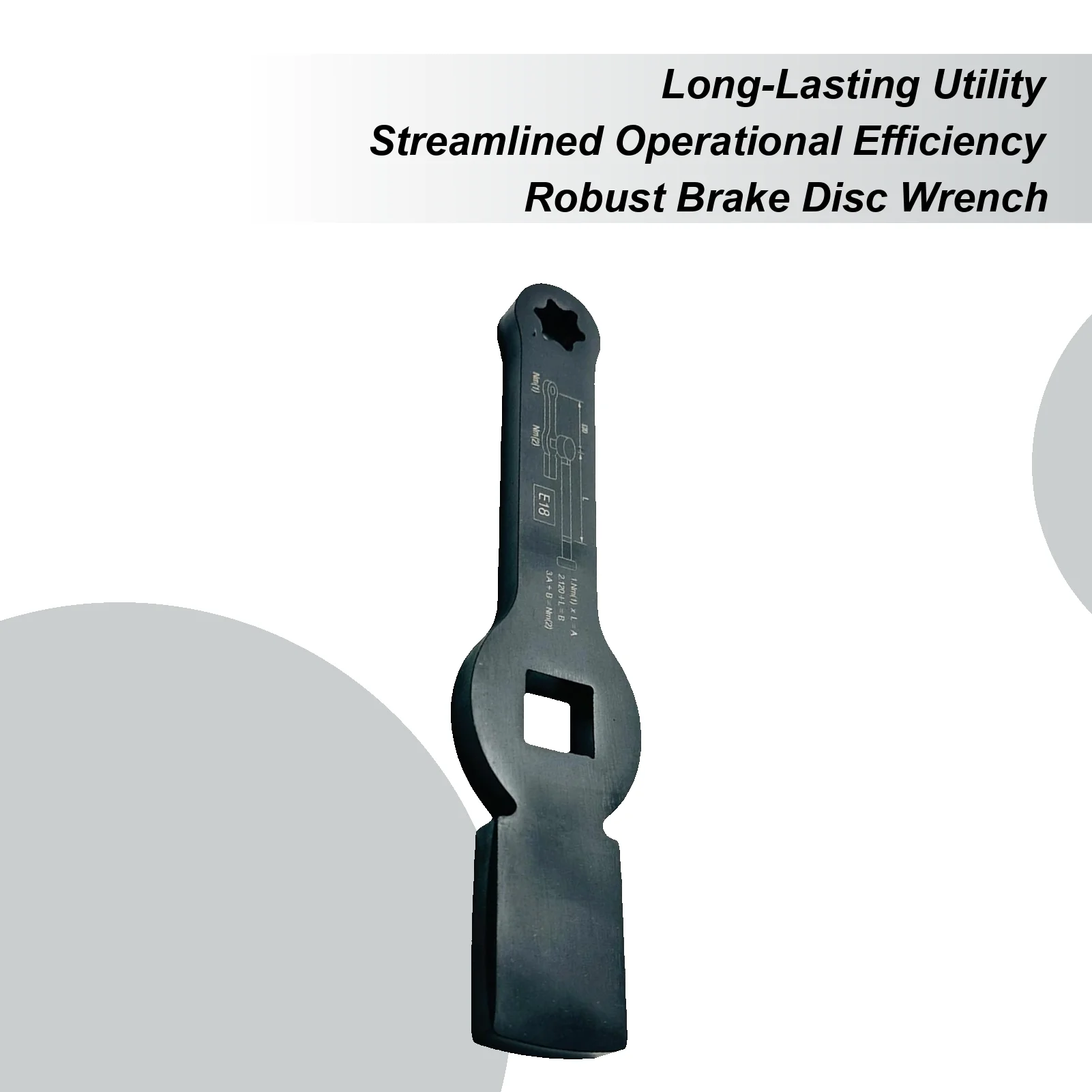 

Ключ для тормозных дисков грузовика, портативный сверхмощный эргономичный нержавеющий ключ для тормозных дисков грузовика, инструмент для эффективности обслуживания