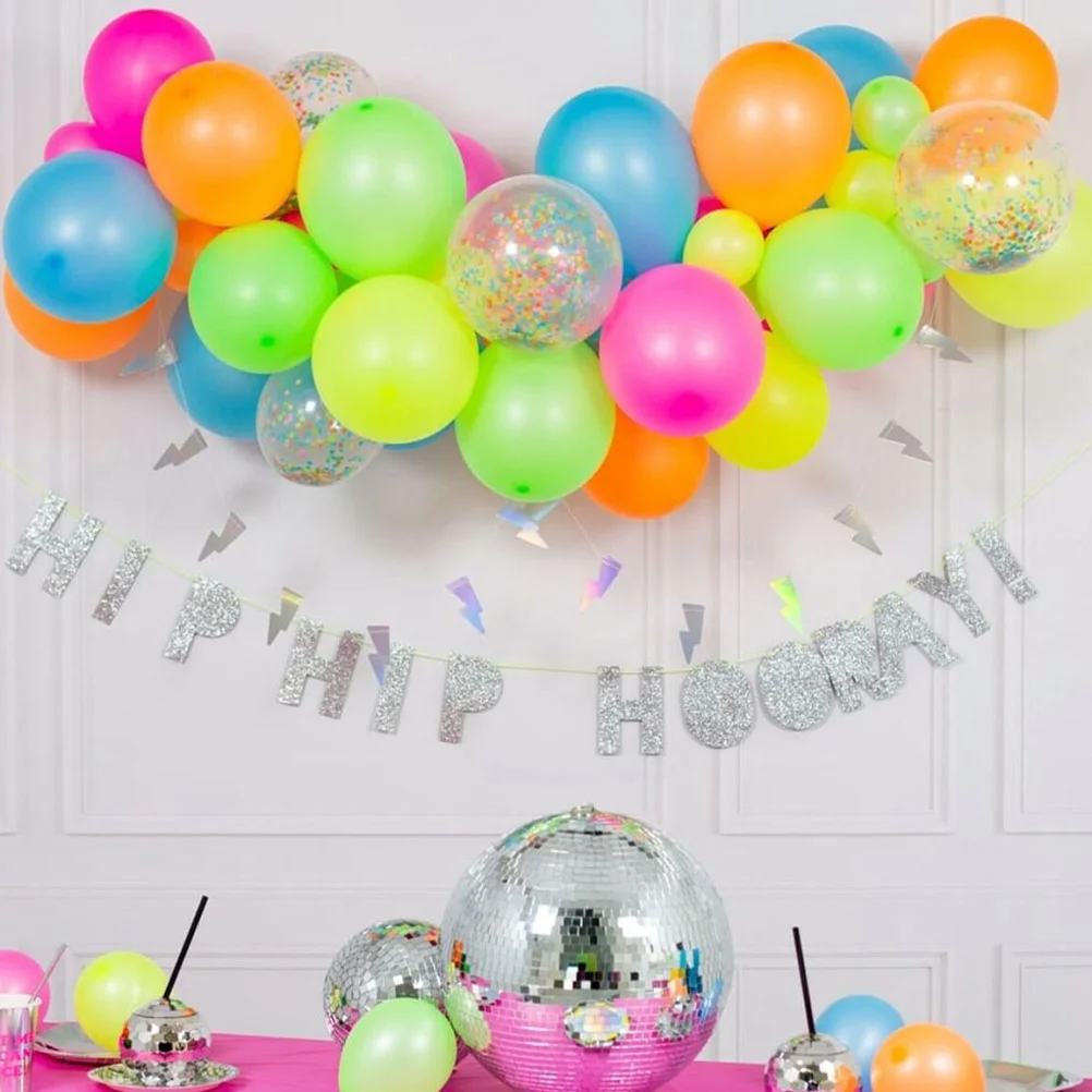 

100pcs Fluorescent Balloons Latex Glow In The Dark Neon Party Supplies Wedding Birthday Festival Decoration Balloon For