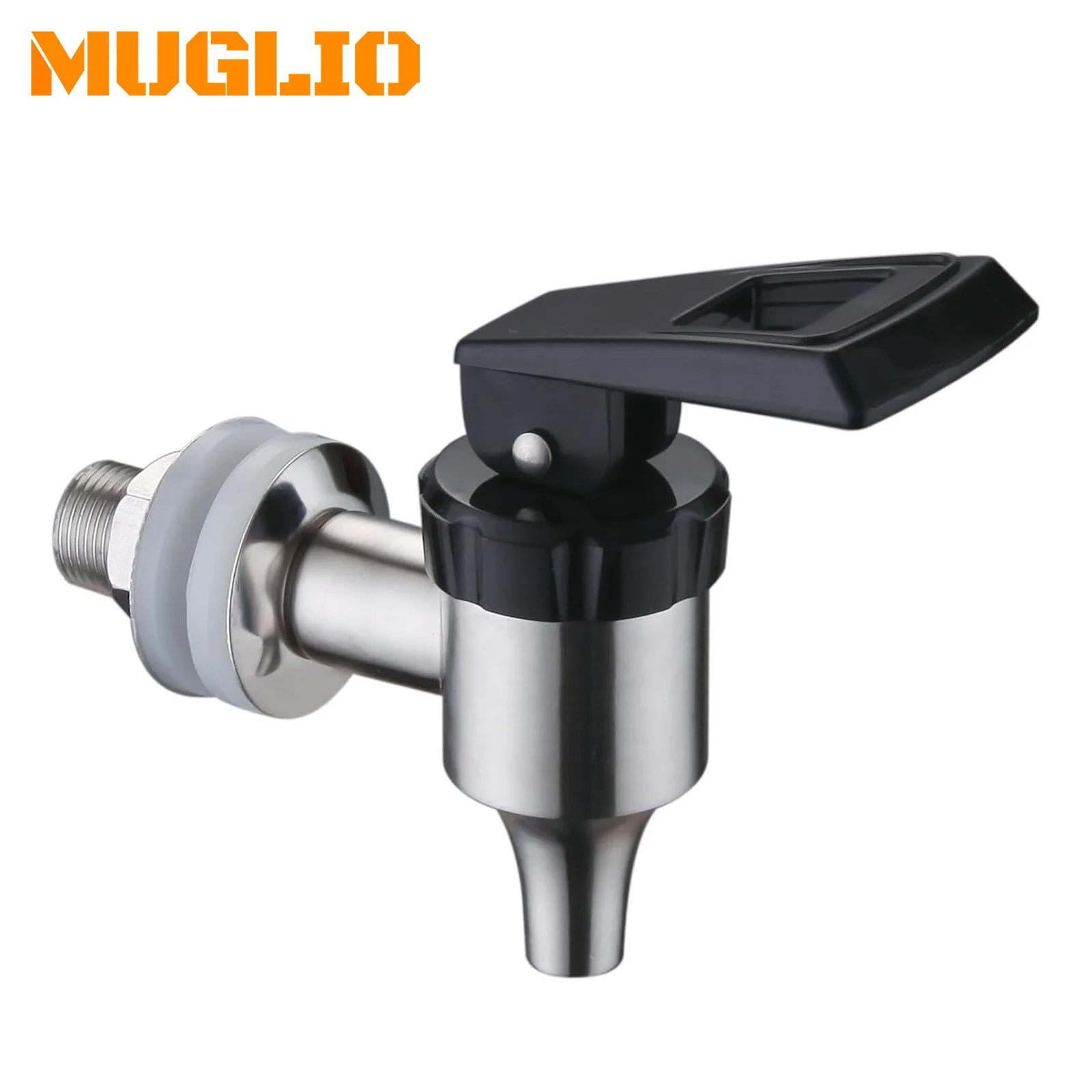 

304 Stainless Steel Beverage Drink Dispenser Wine Barrel Spigot Water Faucet Tap Wine Bottles Juice Machines Tap by MUGLIO (16mm
