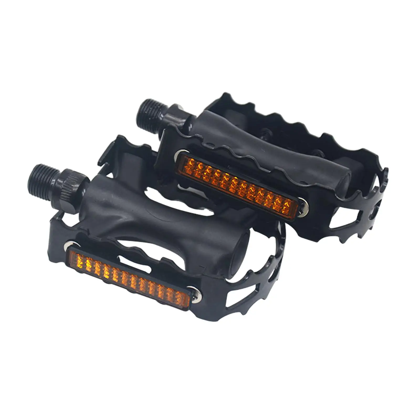 2Pcs Bicycle Pedals Bike Pedals Wide Flat Pedals Aluminum Alloy Accessory Pedals Bicycle Flat Pedal for Adult Bikes BMX image 3