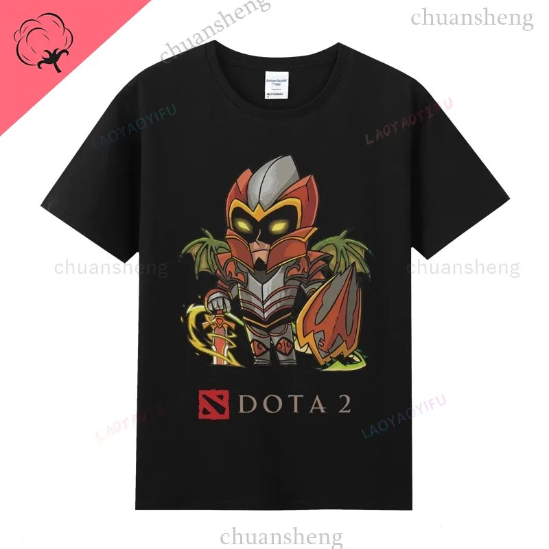 Dota2 تي شيرت لعبة بطل تي شيرت مطبوع علوي الظل فيند Pudge Axe Slardar سفين الشبح الملك سنت فينيكس ملابس للجنسين