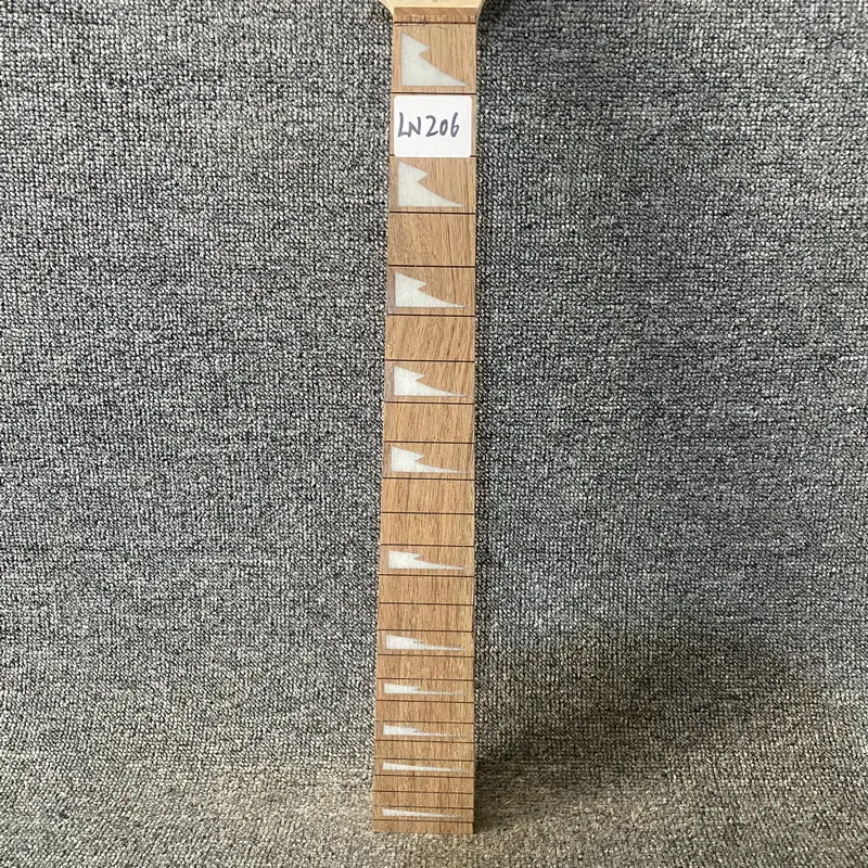 LN206  Short Scales Length Mini Electric Guitar Neck 24 Frets No Paints DIY Replace Right Hand Maple+Rosewood - view 4