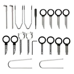 Brand New 20pcs Stereo Dash CD Player Removal Tool Set Automobile Accessories Car Radio Audio Removal Install Key Kit