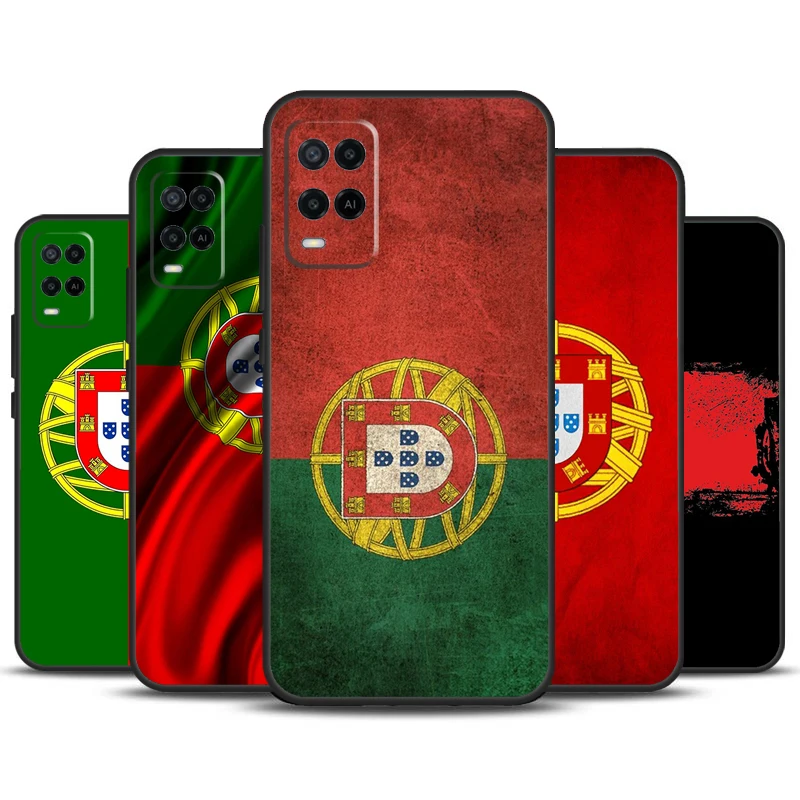 Portugal Flag For OPPO A57 A77 A17 A16 A15 A54 A74 A94 A52 A72 A5 A9 A53 A91 A93 A76 A96 A58 A78 A98 Case