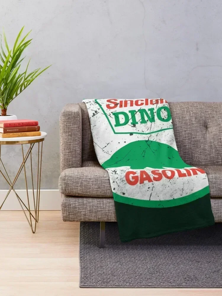 Sinclair Gasoline Dino Throw Blanket Decorative Sofas Blankets Sofas Of Decoration Blankets