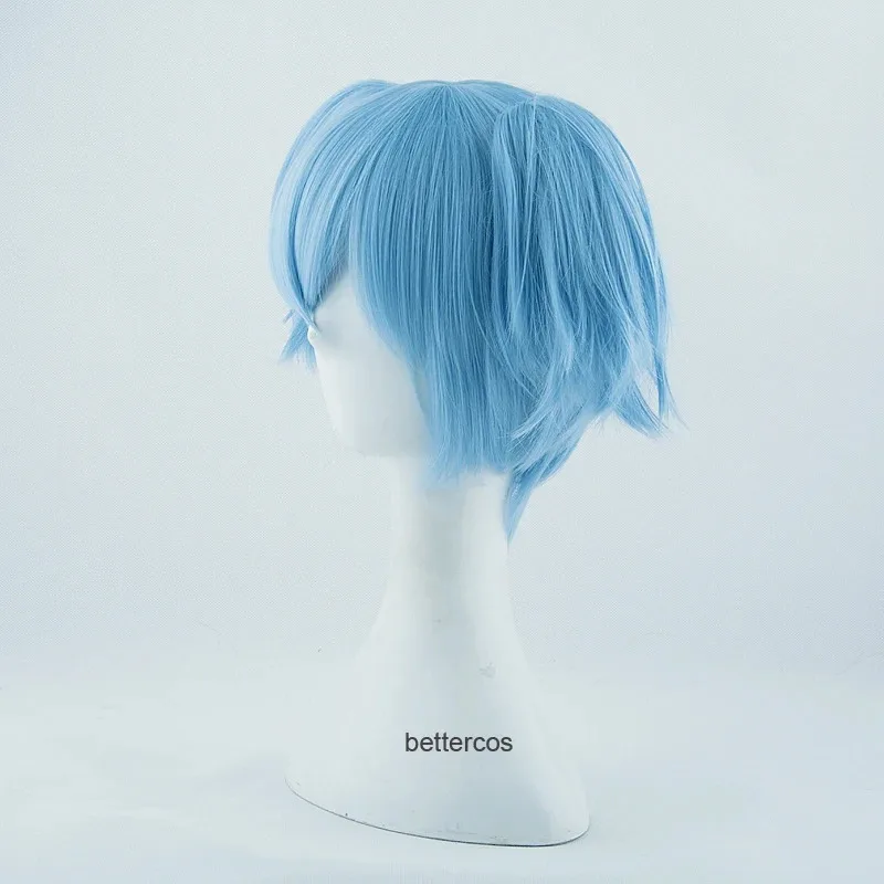 

2025 yiyi2025yiyiАниме Assassination Classroom Парики Shiota Nagisa Sally Face Clip Ponytails Термостойкие синтетические волосы Cospla