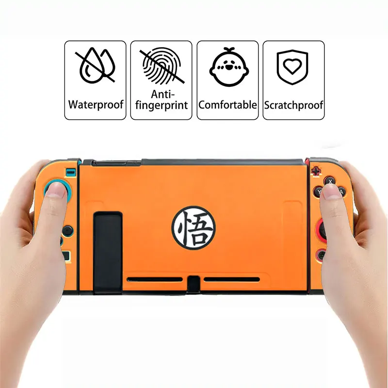 Custodia Anime Orange Ball per Nintendo Switch Oled NS Joy Con Controller di gioco Kawaii Soft TPU Cover protettiva in Silicone accessori