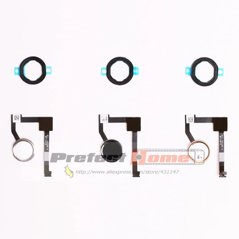 Home button flex cable for iPad mini 4 air 2 Pro 12.9 2015 A1538 A1550 a1566 A1567 a1584 a1652 home button plastic gasket