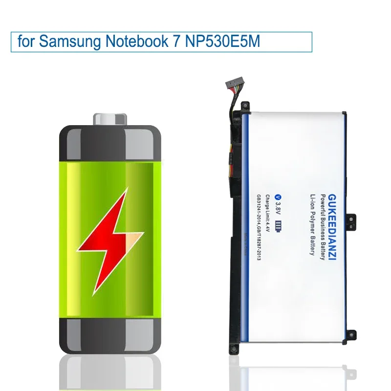 Imagem -05 - Bateria Gukeedianzi para Notebook Samsung Aa-pbun3qb Aa-pbun3ab 4800mah Notebook7 Np530e5m Np800g5m Np740u5l