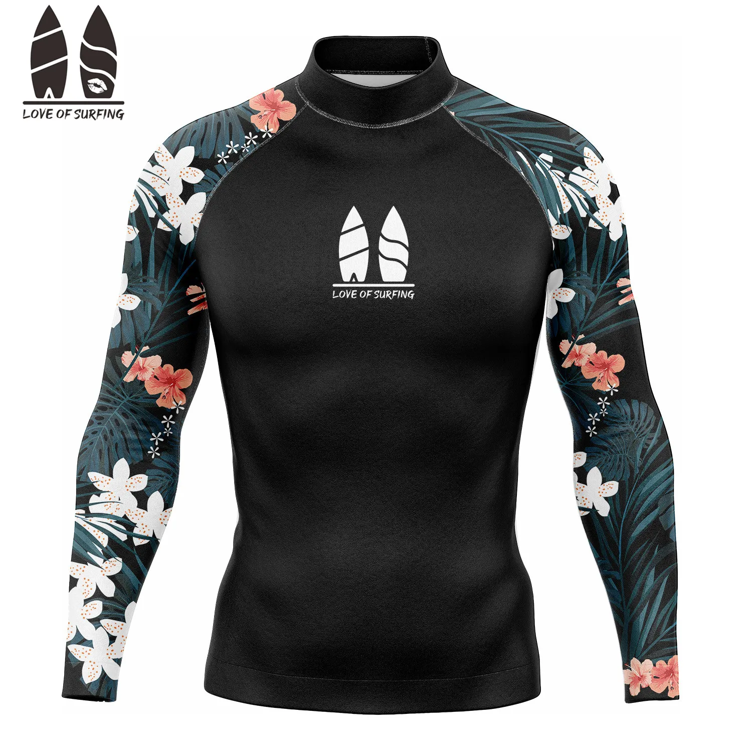 Surfing Men\'s Long Sleeve Shirts Rashguard 	Uv Protection Surfing Clothing Rash Guard Swimwear Surfer Swimsuit Diving Shirts