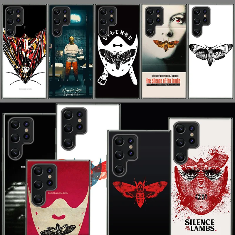 Hot Movie The Silence of the Lambs Capa Phone Case For Samsung S26 Ultra S25 Edge Galaxy S23 S21 S20 S24 FE S22 S10 Plus Cover C