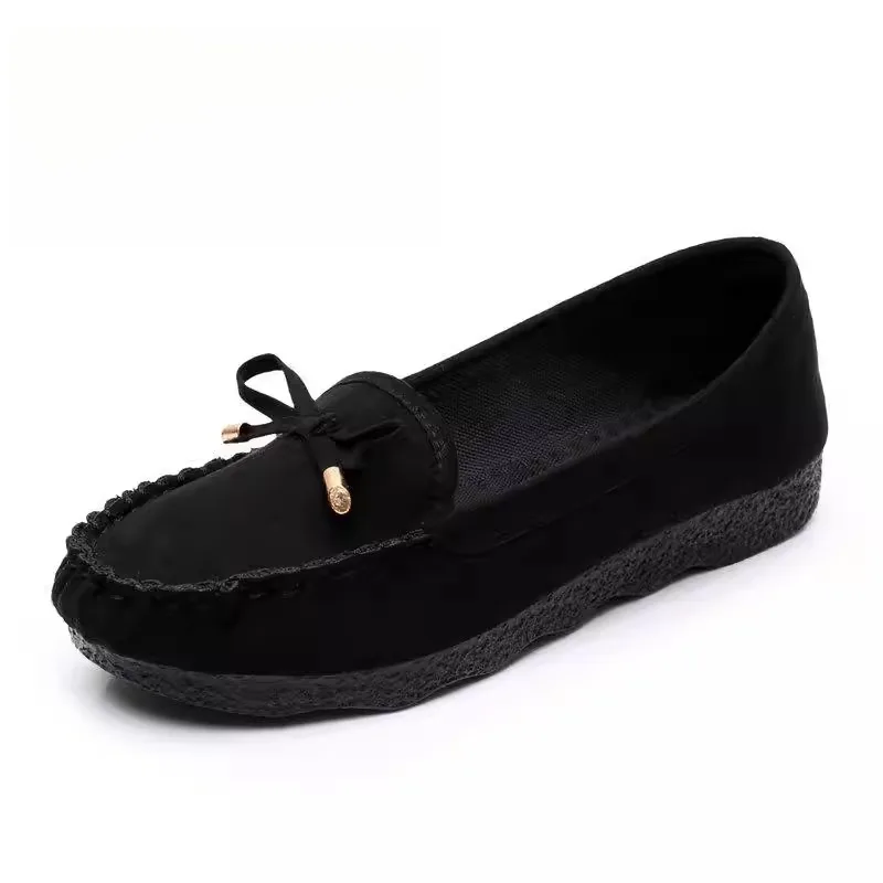 Spring Summer Flat Heel Soft Bottom Casual Work Shoes Women's Fashionable Beijing Cloth Shoes Comfortable Maternity Mom Shoes